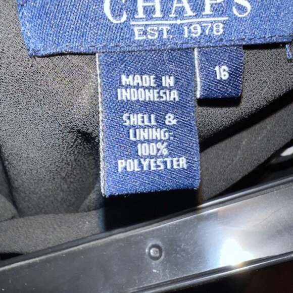 Chaps women flare black and white floral print skirt - Picture 5 of 5